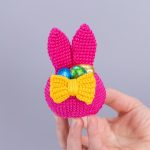 Crochet patterns Bunny ears Easter basket, Crochet amigurumi bunny pattern, Easter bunny decor PDF - Image 4