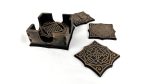 Coaster set 00278. Laser cut files SVG, PDF, CDR Digital product - Image 5
