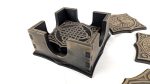 Coaster set 00278. Laser cut files SVG, PDF, CDR Digital product - Image 6