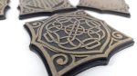 Coaster set 00278. Laser cut files SVG, PDF, CDR Digital product - Image 2