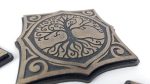 Coaster set 00278. Laser cut files SVG, PDF, CDR Digital product - Image 4