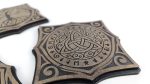 Coaster set 00278. Laser cut files SVG, PDF, CDR Digital product - Image 3