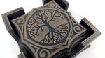 Coaster set 00278. Laser cut files SVG, PDF, CDR Digital product - Image 9