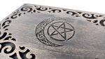 Witchy Tarot Card Box Laser Cut, Pentagram Moon Celtic Jewelry Box (Digital) - Image 14