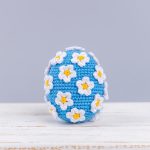 Easter Crochet pattern egg with crochet flowers, Crochet Easter ornament amigurumi pattern, Crochet Easter decorations, Crochet egg - Image 7