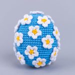Easter Crochet pattern egg with crochet flowers, Crochet Easter ornament amigurumi pattern, Crochet Easter decorations, Crochet egg - Image 6