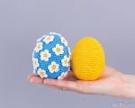 Easter Crochet pattern egg with crochet flowers, Crochet Easter ornament amigurumi pattern, Crochet Easter decorations, Crochet egg - Image 13
