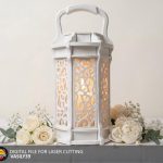 Laser Cut Lantern SVG, Wooden Candle Holder Template, Decorative Lamp File (Digital Download)