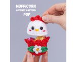 Crochet pattern Easter egg cozy, Crochet chicken candy keeper Amigurumi pattern, Easy crochet animal PDF pattern