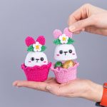 Crochet pattern Easter bunny Egg cozy, Crochet animals Amigurumi pattern, Amigurumi bunny candy keeper easy crochet patterns, Easter crochet - Image 4