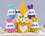 Easter Crochet Pattern Bundle – Bunny Gnome Candy Keeper & Crochet Bunnies Amigurumi PDF - Image 3