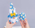 Crochet patterns bundle: Easter bunny gnome candy keeper & crochet egg with flowers, Crochet bunny gnome amigurumi pattern - Image 9