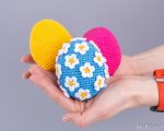 Crochet patterns bundle: Easter bunny gnome candy keeper & crochet egg with flowers, Crochet bunny gnome amigurumi pattern - Image 13