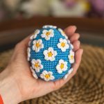 Easter Crochet pattern egg with crochet flowers, Crochet Easter ornament amigurumi pattern, Crochet Easter decorations, Crochet egg - Image 4