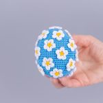 Easter Crochet pattern egg with crochet flowers, Crochet Easter ornament amigurumi pattern, Crochet Easter decorations, Crochet egg - Image 8