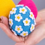 Easter Crochet pattern egg with crochet flowers, Crochet Easter ornament amigurumi pattern, Crochet Easter decorations, Crochet egg - Image 12