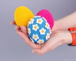 Easter Crochet pattern egg with crochet flowers, Crochet Easter ornament amigurumi pattern, Crochet Easter decorations, Crochet egg - Image 11