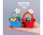 Tiny Crochet Easter Basket Pattern – Mini Treat Basket, Easy Beginner PDF