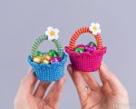 Tiny Crochet Easter Basket Pattern – Mini Treat Basket, Easy Beginner PDF - Image 7
