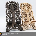 Laser Cut Phone Stand 00282 SVG PDF CDR Files (Digital Product)