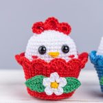 Crochet pattern Easter egg cozy, Crochet chicken candy keeper Amigurumi pattern, Easy crochet animal PDF pattern - Image 4