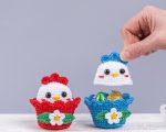 Crochet pattern Easter egg cozy, Crochet chicken candy keeper Amigurumi pattern, Easy crochet animal PDF pattern - Image 6
