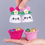 Crochet pattern Easter bunny Egg cozy, Crochet animals Amigurumi pattern, Amigurumi bunny candy keeper easy crochet patterns, Easter crochet - Image 3