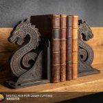 Dragon Celtic Bookends Laser Cut Files (Digital Download)