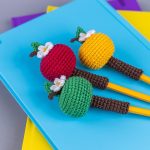 Crochet Apple Pencil Topper Pattern PDF | Back to School Gift | Teacher Gift Idea | Amigurumi Apple Pencil Topper | Easy Crochet Pattern - Image 3