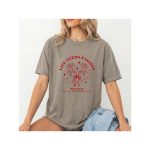 Life Needs Passion Rose Shirt, Vintage Aesthetic Red Rose Graphic Tee, Inspirational Quote T Shirt for Women, Cute Floral Shirt