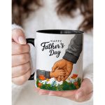 Father’s Day Mug Gift for Dad, Happy Fathers Day Coffee Mug, Dad Gift from Kids, Cute Father and Child Mug, Gift Idea for Father - Image 5