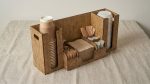 Coffee Station Organizer Laser Cut File, Coffee Bar Decor Plan, Plywood Coffee Syrup Cup and Lid Holder Svg, Cafe Countertop Storage Caddy - Image 4