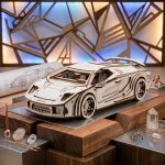 3D Wooden Self-Assembly Lamborghini Car Model | Laser Cutting File | SVG DXF PDF Drawings | Hobby Gift for Adult Car Enthusiasts - Image 5