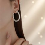 Broken Silver Hoop Earrings, Round Earrings, 2026 New Popular Style, High-End Hoop Earrings, Women's Niche Design Earrings - Image 4