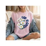 God Is Good Daisy Shirt, Christian Shirt for Women, Faith Based Floral Tee, Inspirational Religious Gift, Church Shirt, Bible Faith Tee - Image 5