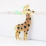 Fashion creative diamond crystal cute cartoon cute cute giraffe keychain animal small gift pendant 1444 - Image 3