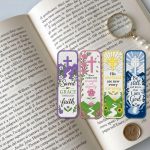 Faithful Bookmarks STL Files for 3D Printing | Christian Cross Bookmark Digital Download | Religious Bible Marker Printable 3D Model - Image 4