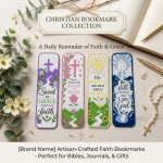 Faithful Bookmarks STL Files for 3D Printing | Christian Cross Bookmark Digital Download | Religious Bible Marker Printable 3D Model - Image 2