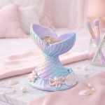 Mermaid Tail Trinket Dish STL File, Ocean Jewelry Tray 3D Print, Coastal Ring Holder, Seashell Decor Digital Download