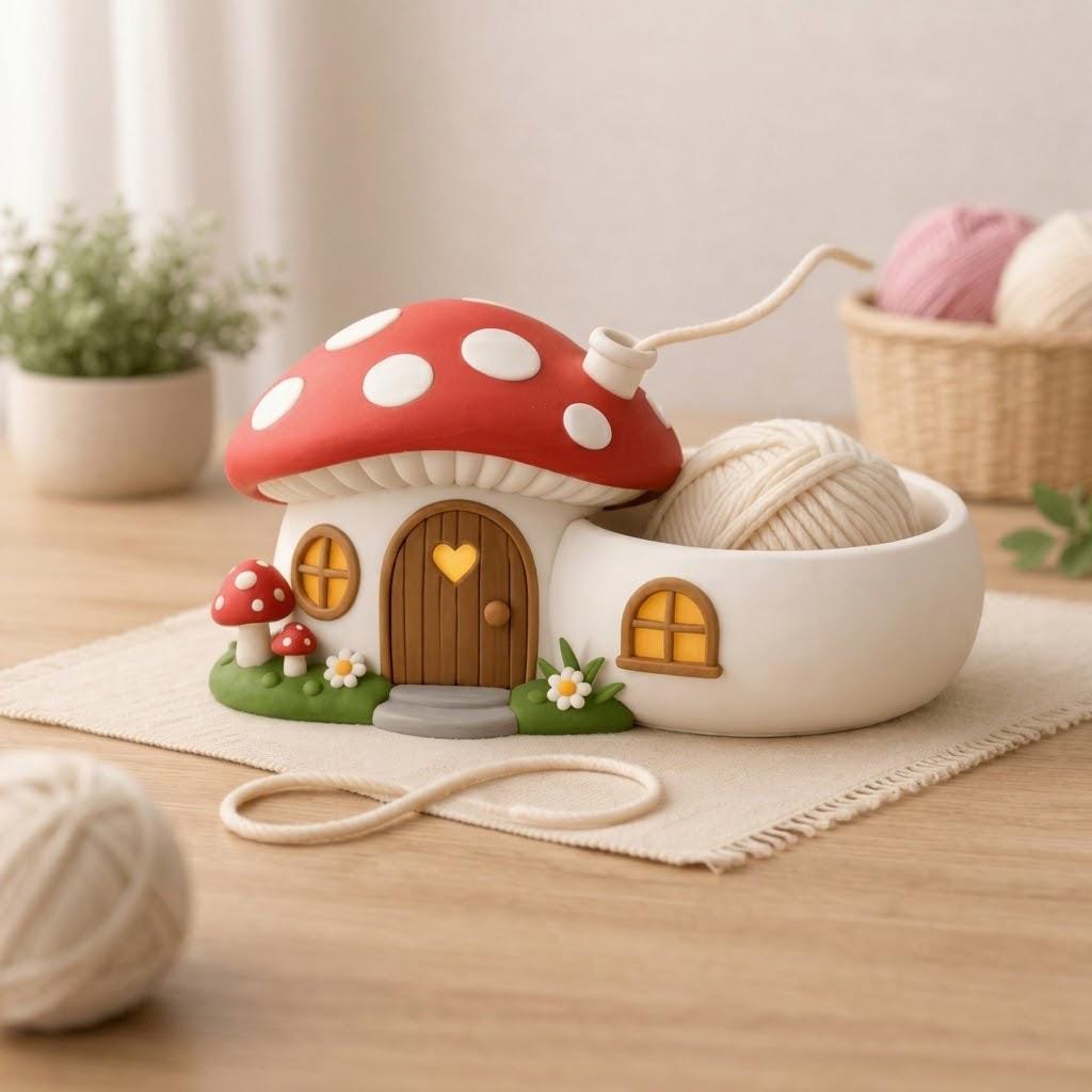 il_fullxfull.8039504810_e8tw.jpg Yarn Buddy STL File, Wool Organizer for Crochet & Knitting, Yarn Holder 3D Print Digital Download - Image 1