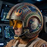 X-Wing Pilot Helmet STL File, 3D Print Cosplay Helmet Digital Download, Wearable Sci-Fi Armor Prop, Space Pilot Helmet STL by Hex3D - Image 3