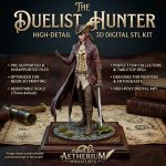 Lady Maria Bloodborne STL File for 3D Printing, Gothic Female Hunter Figure, Dark Fantasy Collectible Model, Digital Download STL & OBJ