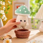 Cute Mushroom Pot Crochet Pattern PDF, Amigurumi Plant Pot DIY, Kawaii Crochet Toy Tutorial, Instant Digital Download - Image 2