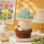 Cute Mushroom Pot Crochet Pattern PDF, Amigurumi Plant Pot DIY, Kawaii Crochet Toy Tutorial, Instant Digital Download - Image 6