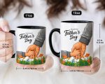 Father’s Day Mug Gift for Dad, Happy Fathers Day Coffee Mug, Dad Gift from Kids, Cute Father and Child Mug, Gift Idea for Father - Image 7