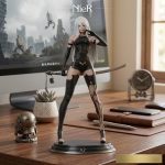 2B NieR Automata STL File for 3D Printing, Anime Game Character Figure, 2B Statue Digital Download, Resin 3D Printer Model, Gamer STL - Image 2