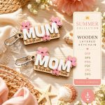 Mother's Day Keychains SVG Bundle | Laser Cut Keychain Files | Gift for Mom Templates | Glowforge Cricut CNC Instant Download - Image 6