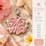 Mother's Day Keychains SVG Bundle | Laser Cut Keychain Files | Gift for Mom Templates | Glowforge Cricut CNC Instant Download - Image 3