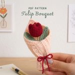 Crochet Tulip Bouquet PDF Pattern | Amigurumi Flower Crochet Pattern | DIY Handmade Gift | Cute Tulip Bouquet Decor