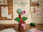 Pea Blaster Crochet Pattern PDF, Cute Amigurumi Plant Plush, Gamer Inspired Crochet Toy, DIY Plushie Pattern, Instant Download Etsy Gift